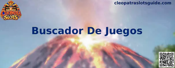 Interfaz ilustrativa de un Buscador De Juegos para localizar Cleopatra Slots