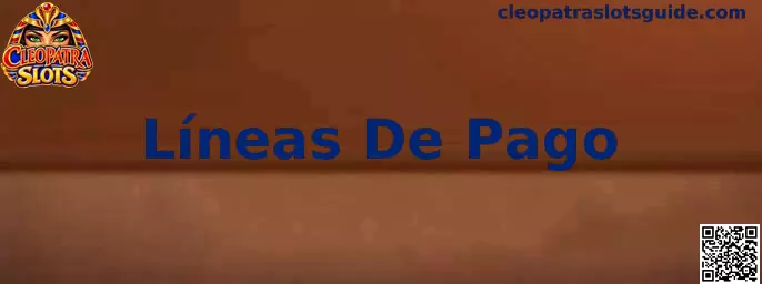 Representación visual de las Líneas De Pago en Cleopatra Slots