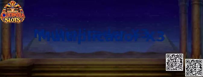 Referencia visual del Multiplicador X3 en Cleopatra Slots